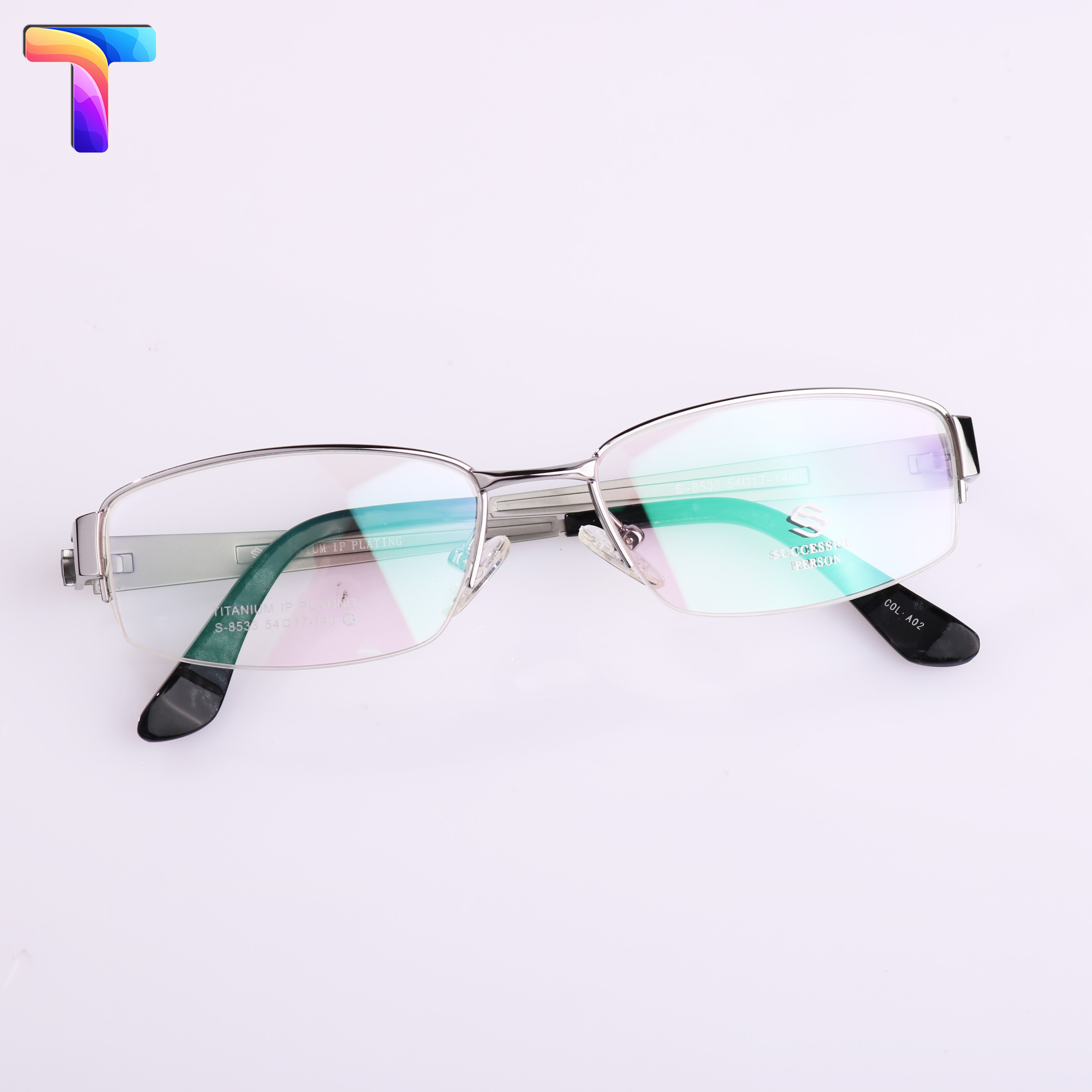 Gọng kính nam nữ Titanium nữa vành TD0042