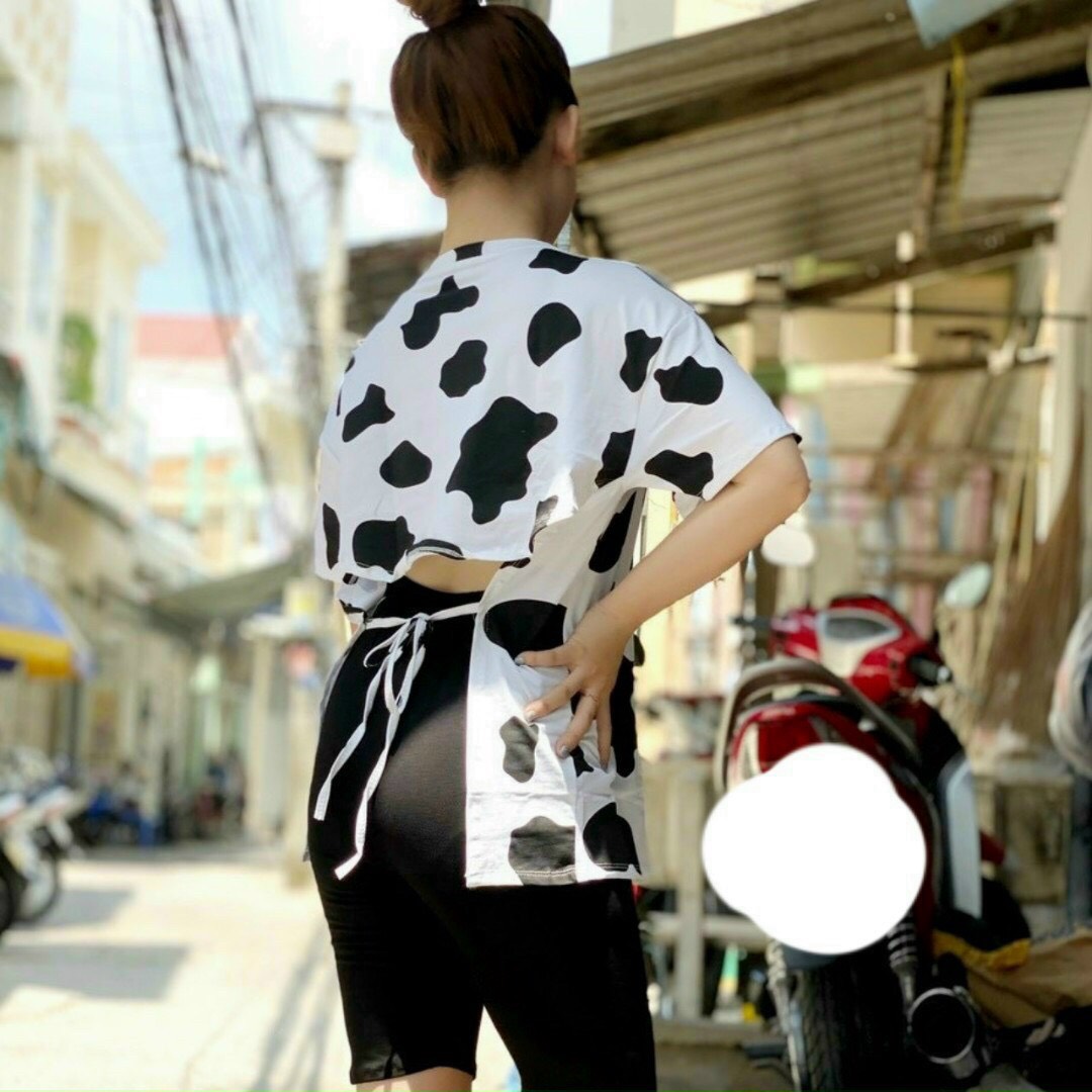SET BỘ LEGGING + ÁO 3/4 BÒ SỮA MỚI