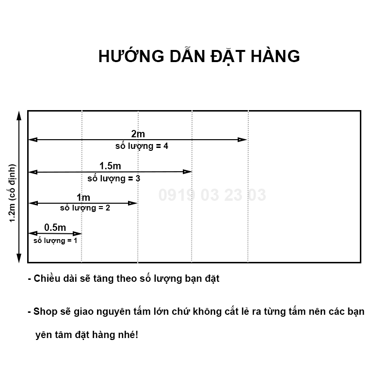 Decal màu trơn khổ lớn 1.2 mét