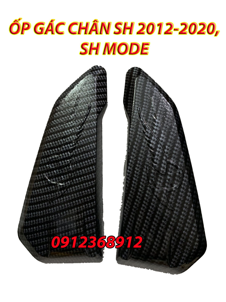ỐP GÁC CHÂN SH 2012-2020, SH MODE, CARBON ( ỐP BÊN NGOÀI DÙNG CHUNG)