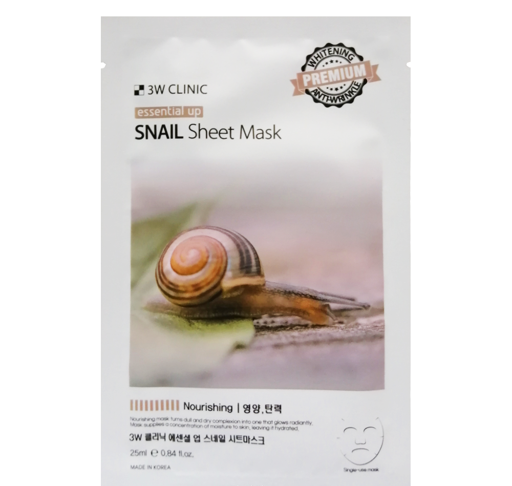 Mặt Nạ Ốc Sên 3W Clinic Essential Up Snail 25ml