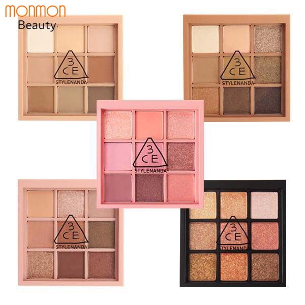 Phấn Mắt 3CE Multi Eye Color Palette, Màu Mắt 9 Ô Có Nhũ (9,5g)