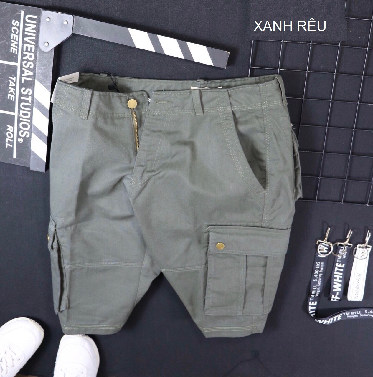 Quần short kaki túi hộp - QH02