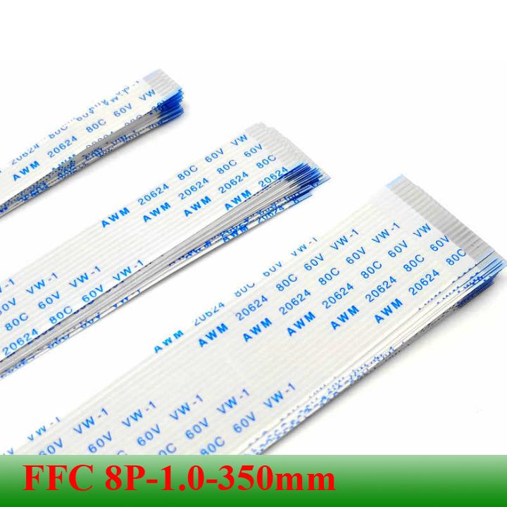 Cable FFC 1.0mm 8 pin dài 350mm AWM 20264