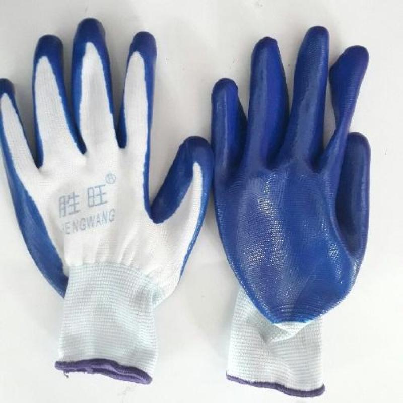 Combo 10 đôi găng tay bảo hộ lao động phủ sơn màu xanh màu đen, găng tay lao động, găng tay phủ sơn xanh sơn đen