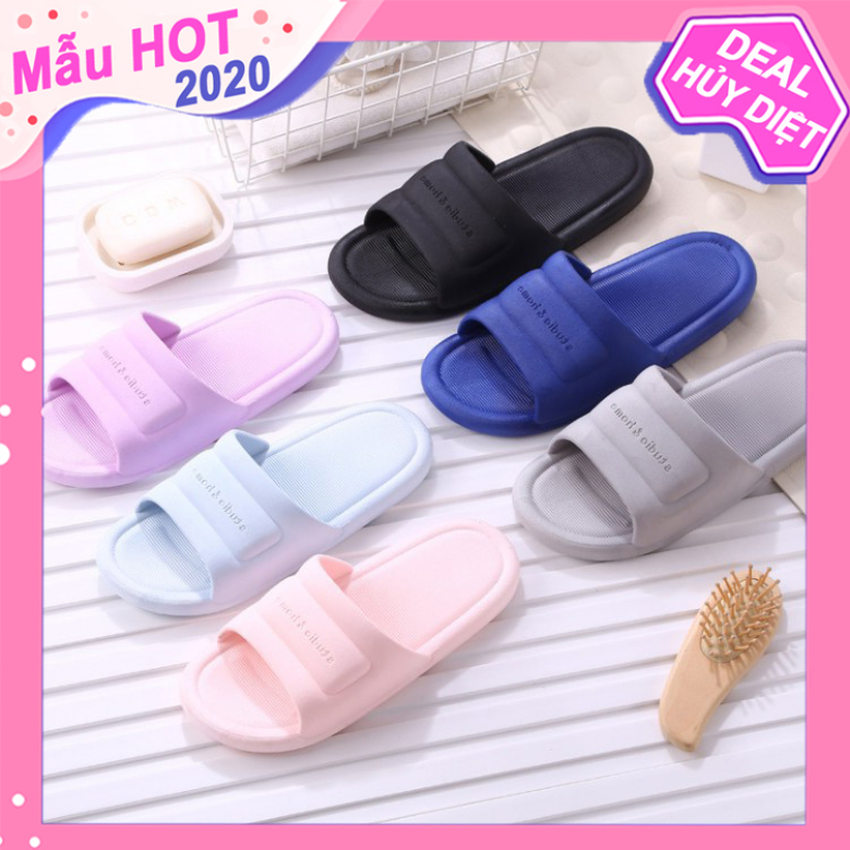 Dép Nữ Nhựa Cao Cấp Chống Thấm Nước Quai Ngang In Chữ Studio&Home Stye Hàn Quốc Dùng Đi Mưa, Đi Trong Nhà Hoặc Trong Nhà Tắm - 3188 giá rẻ