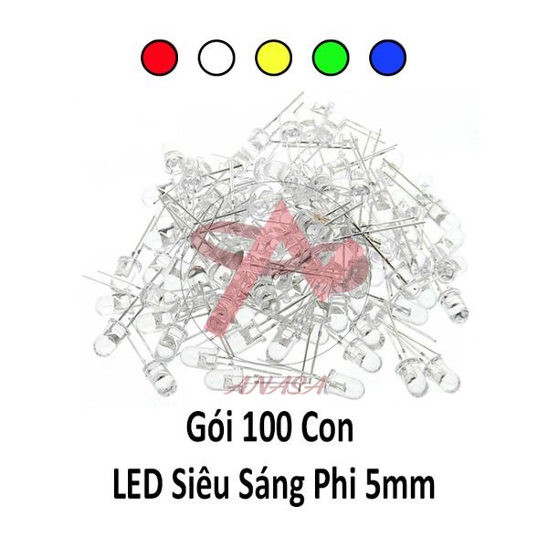 Gói 100 con led siêu sáng phi 3mm