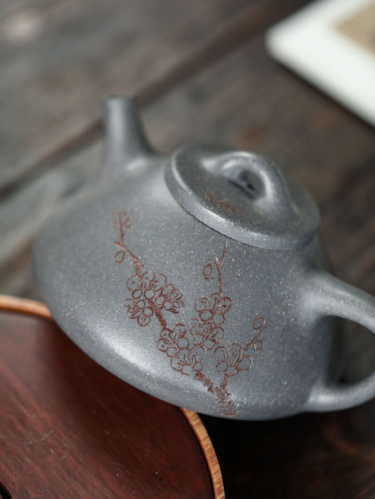 Ấm Tử Sa Nghi Hưng Thạch Biều 230 ml (Thanh Khôi Nê)