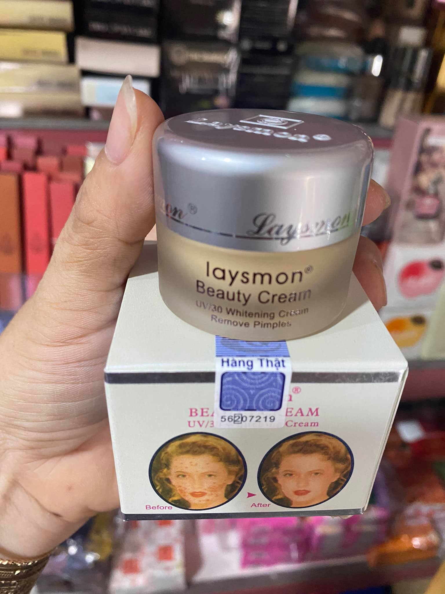 Kem trị mụn trắng da chống nắng laysmon 15g - 4715093201888
