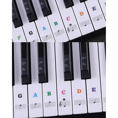 [HCM]Organ piano note STICKER - MIẾNG DÁN ĐÁNH DẤU VỊ TRÍ NỐT NHẠC TRÊN ĐÀN ORGAN PIANO DECAL - STICKER NỐT NHẠC