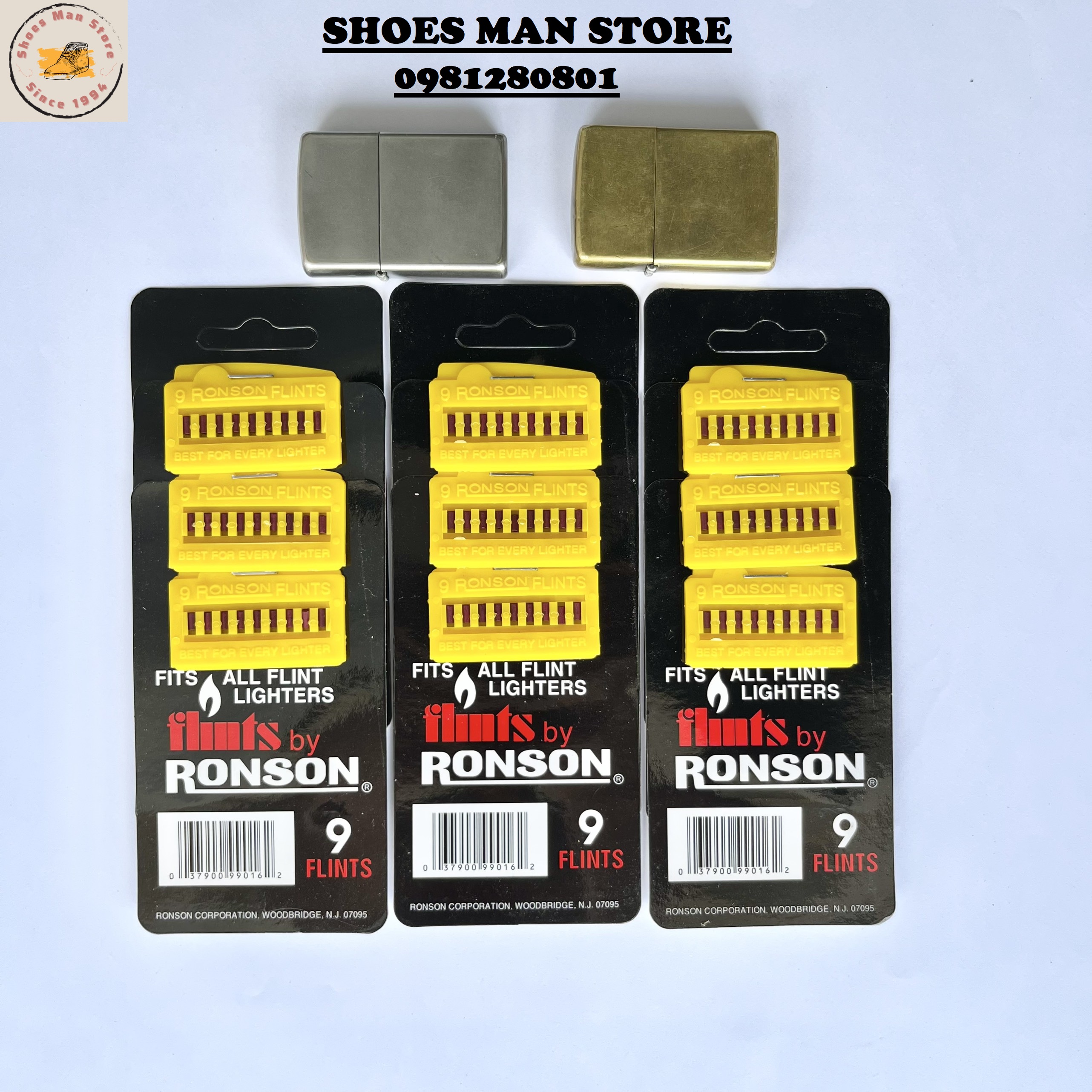 Đá Lửa Ronson Dành Cho Zippo, Dupont, Dunhill, Cartier...