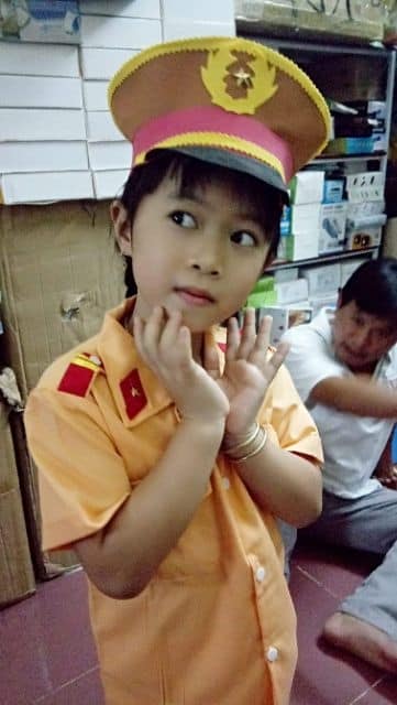 bộ quần áo công an giao thông trẻ em