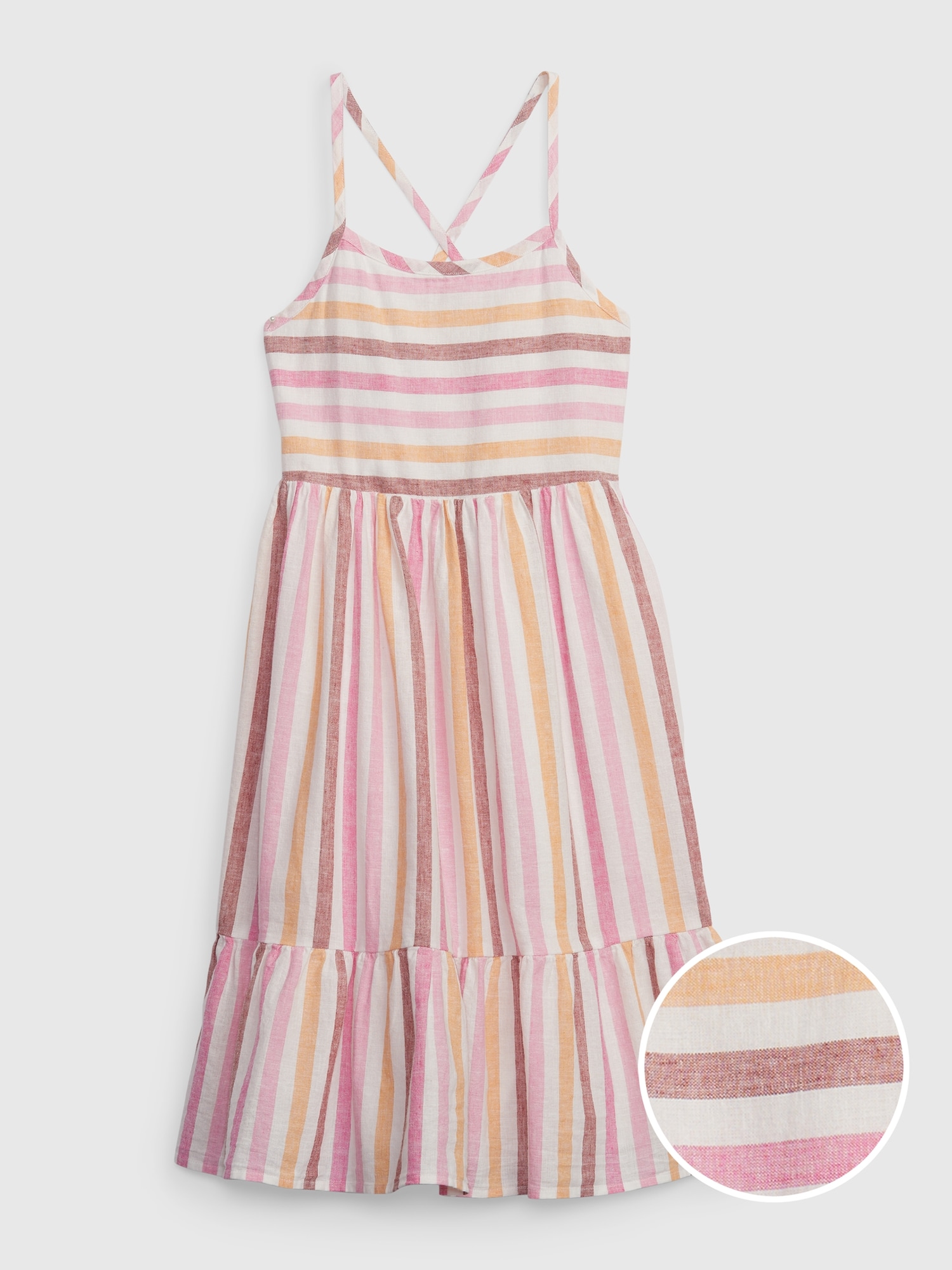 Gap - đầm vải bé gái - cross back dress 601068-00