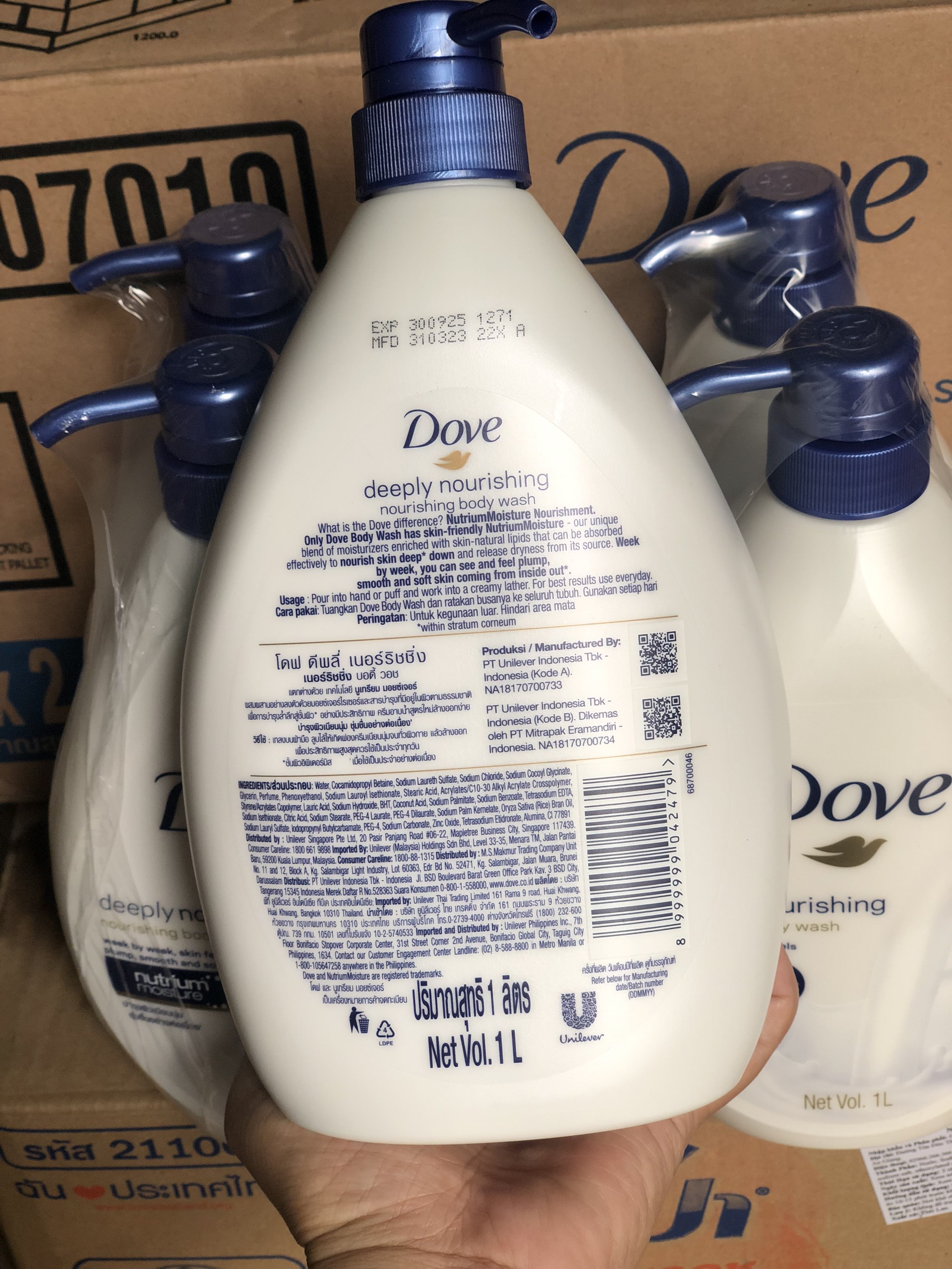 Sữa tắm dove 1 L Thái Lan