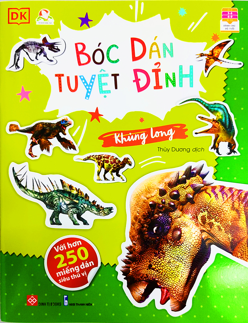 Sách cho bé - Bóc dán tuyệt đỉnh - Khủng long