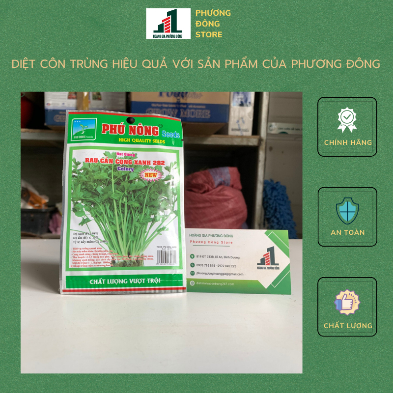 Hạt giống rau cần cọng xanh - gói 5g