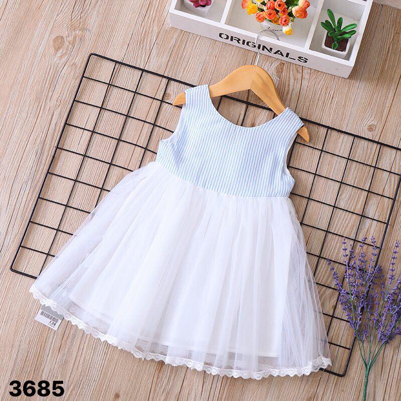 [HCM]Đầm voan nơ sát nách