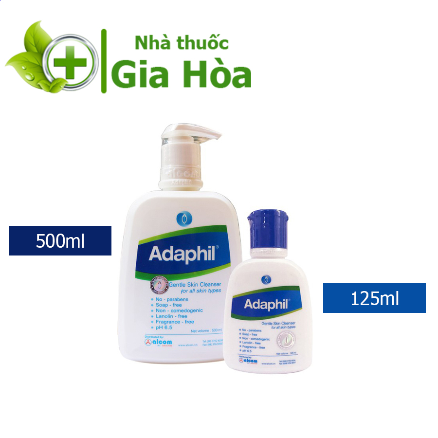 Sữa rửa mặt và toàn thân chuyên dụng cao cấp Adaphil (Gamma) tắm khô không cần nước, dịu nhẹ, an toàn cho cả trẻ sơ sinh