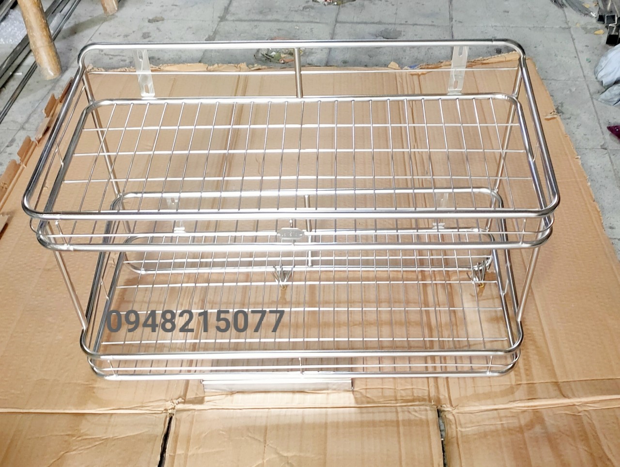 [HCM]KỆ CHÉN TREO 2 TẦNG INOX ( ĐỦ SIZE)