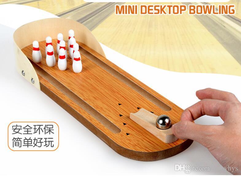 Đồ chơi trẻ em bằng gỗ - Bowling Game mini, Bộ đồ chơi An toàn