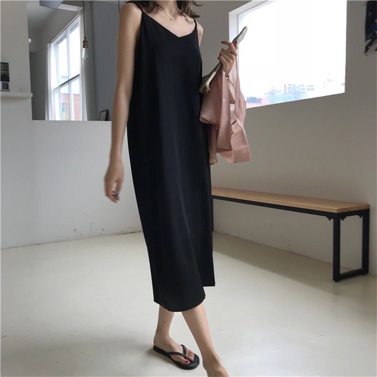 Đầm suông lụa 2s sang chảnh