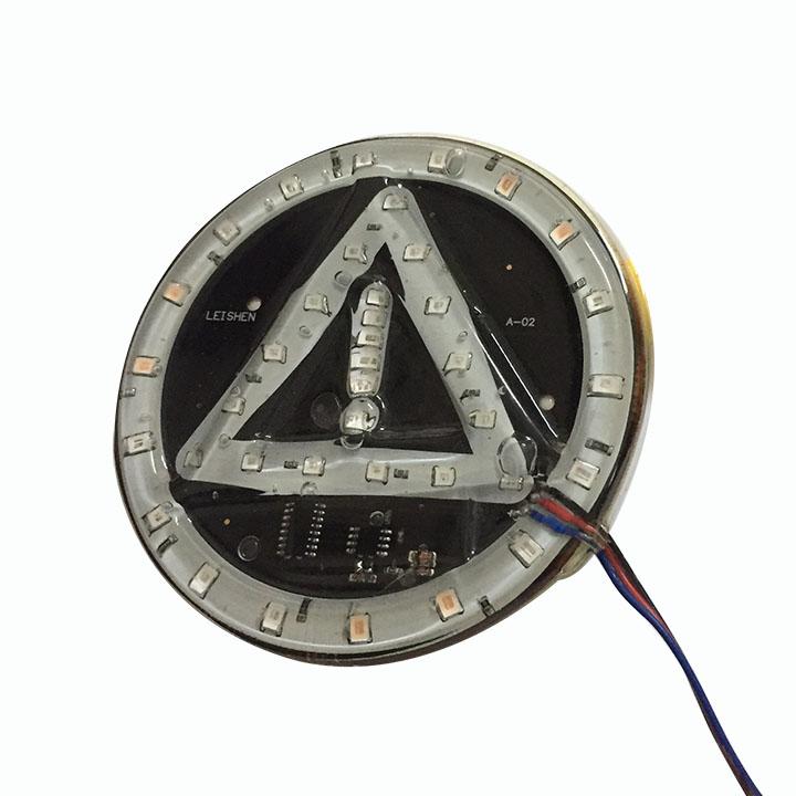 Đèn led miếng dán cảnh báo dấuchấm than cho xe tải 24V