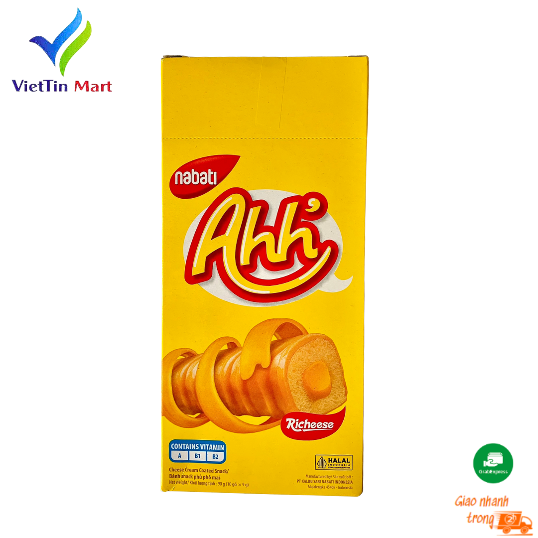 Bánh xốp phô mai Richeese Ahh hộp (10 cây x 9g)-Viettin Mart | Lazada.vn