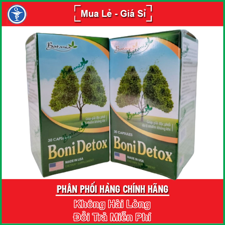 BoniDetox - Giúp Thanh Lọc Lá Phổi Hộp 30 Viên