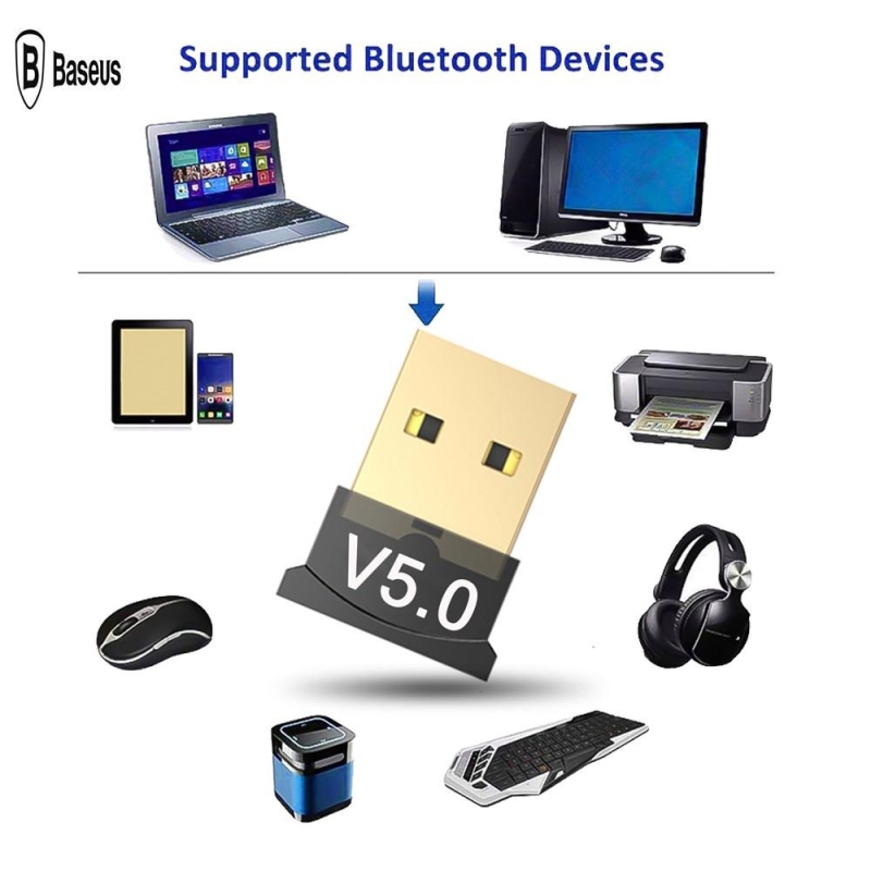 Bảng giá Đầu thu phát tín hiệu USB Bluetooth 5.0 Dongle không dây tiện lợi dành cho máy tính Phong Vũ