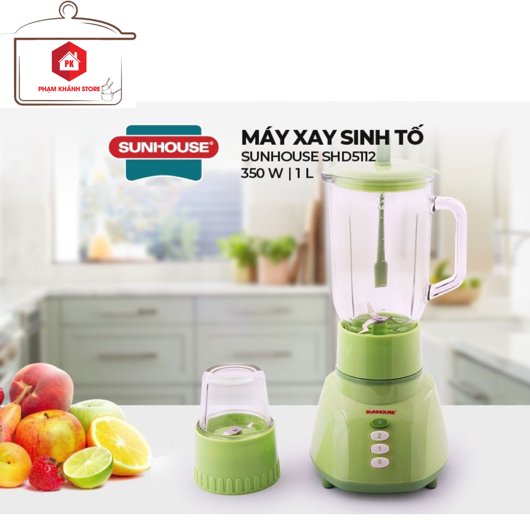 MÁY XAY SINH TỐ SUNHOUSE SHD5112 HÀNG CHÍNH HÃNG