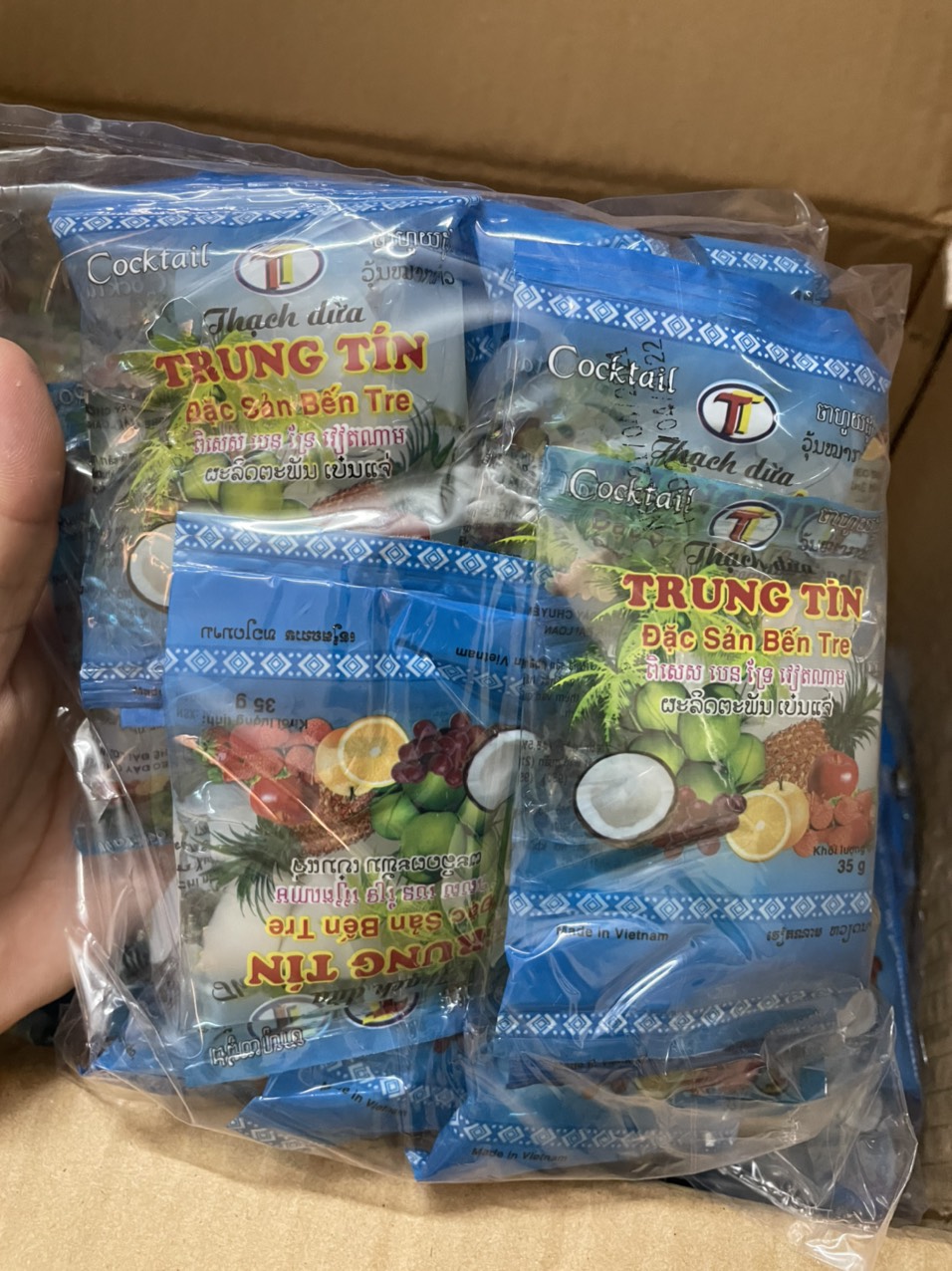 Thạch Dừa Bịch 20 Gói 35g