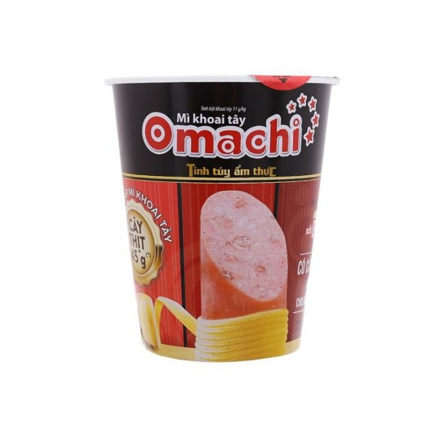 Mì ly/ mì cốc Omachi xốt bò hầm 113g (có cây thịt thật)