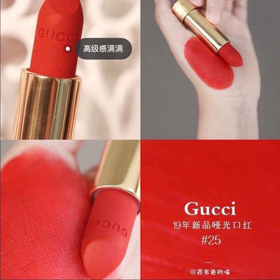 SON GUCCI 25 GOLDIE RED MATTE