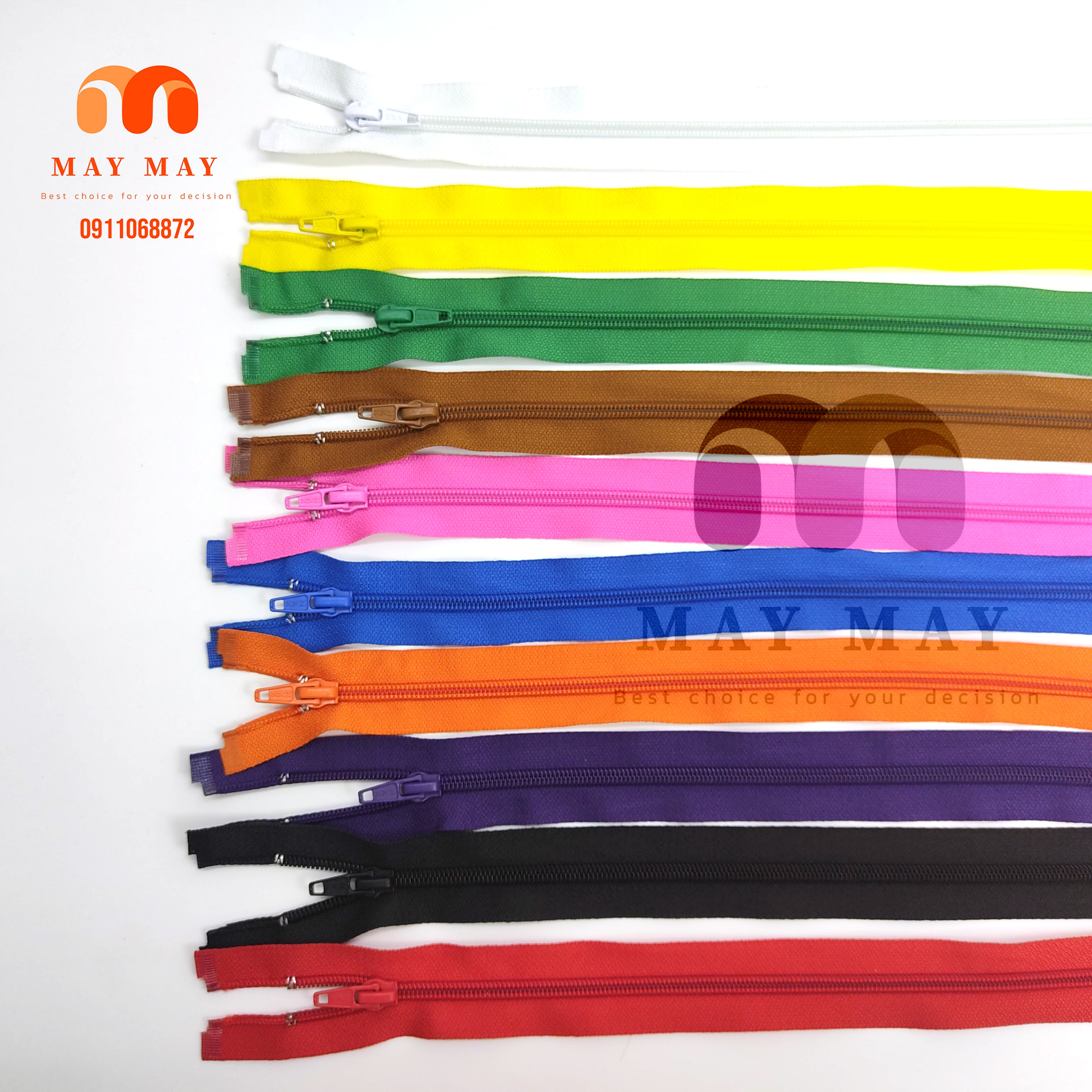Dây kéo áo khoác răng cước dài 70cm giá 1 sợi