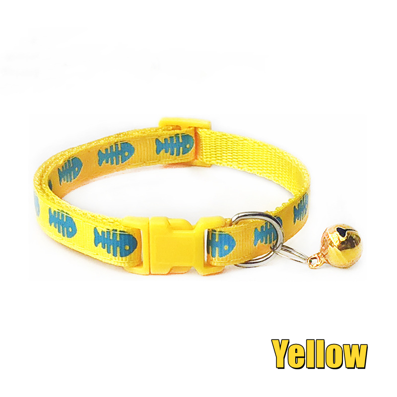 ZOEF Cổ Áo In Hình Xương Cá Chuông Chống Thất Lạc Cho Thú Cưng LI0233