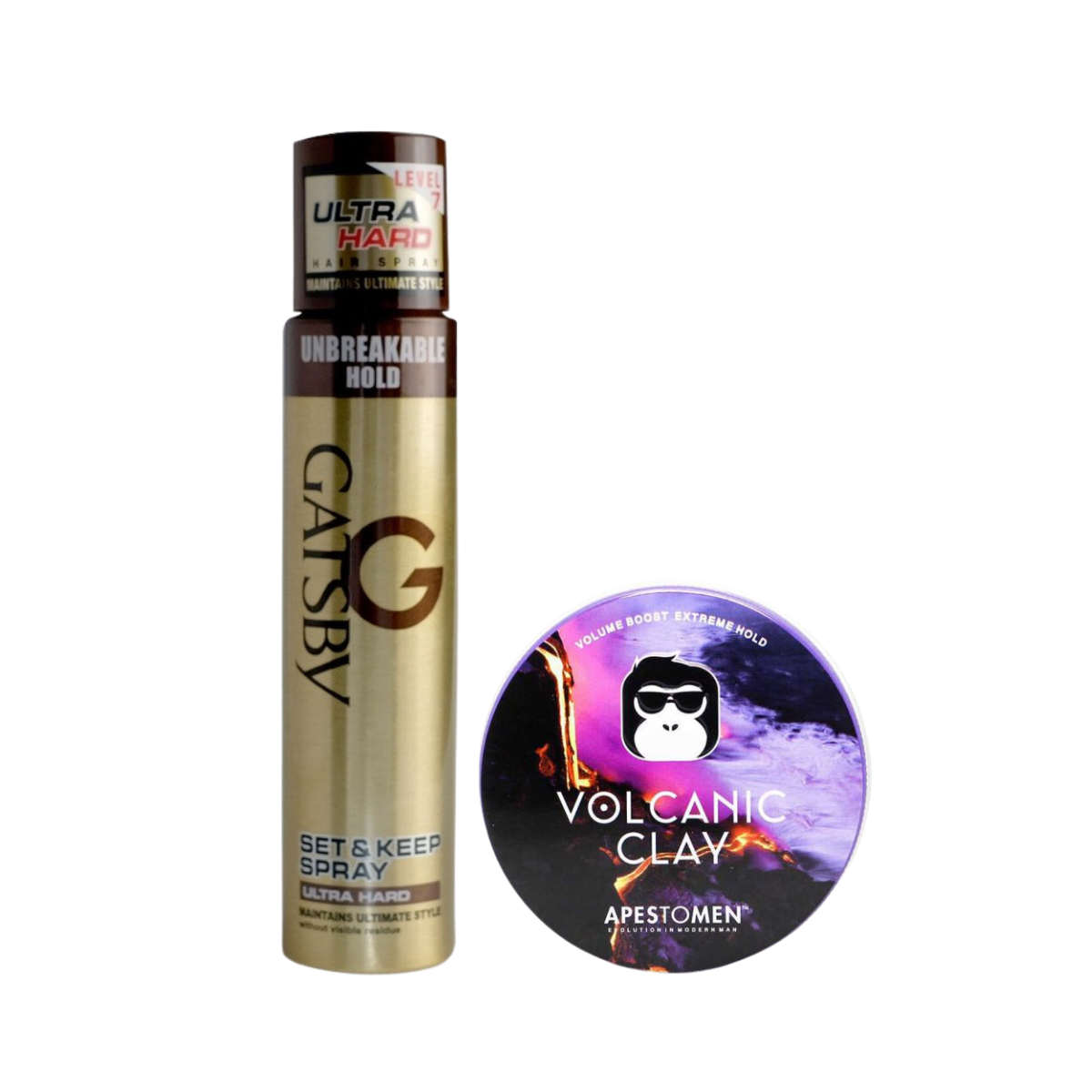 Combo Sáp Vuốt Tóc Volcanic + Gôm Gatsby