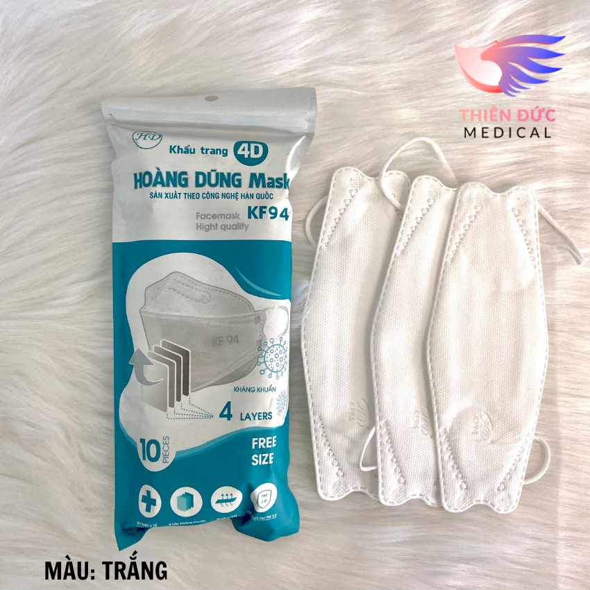 Thùng 300 Cái Khẩu Trang KF94 Hoàng Dũng