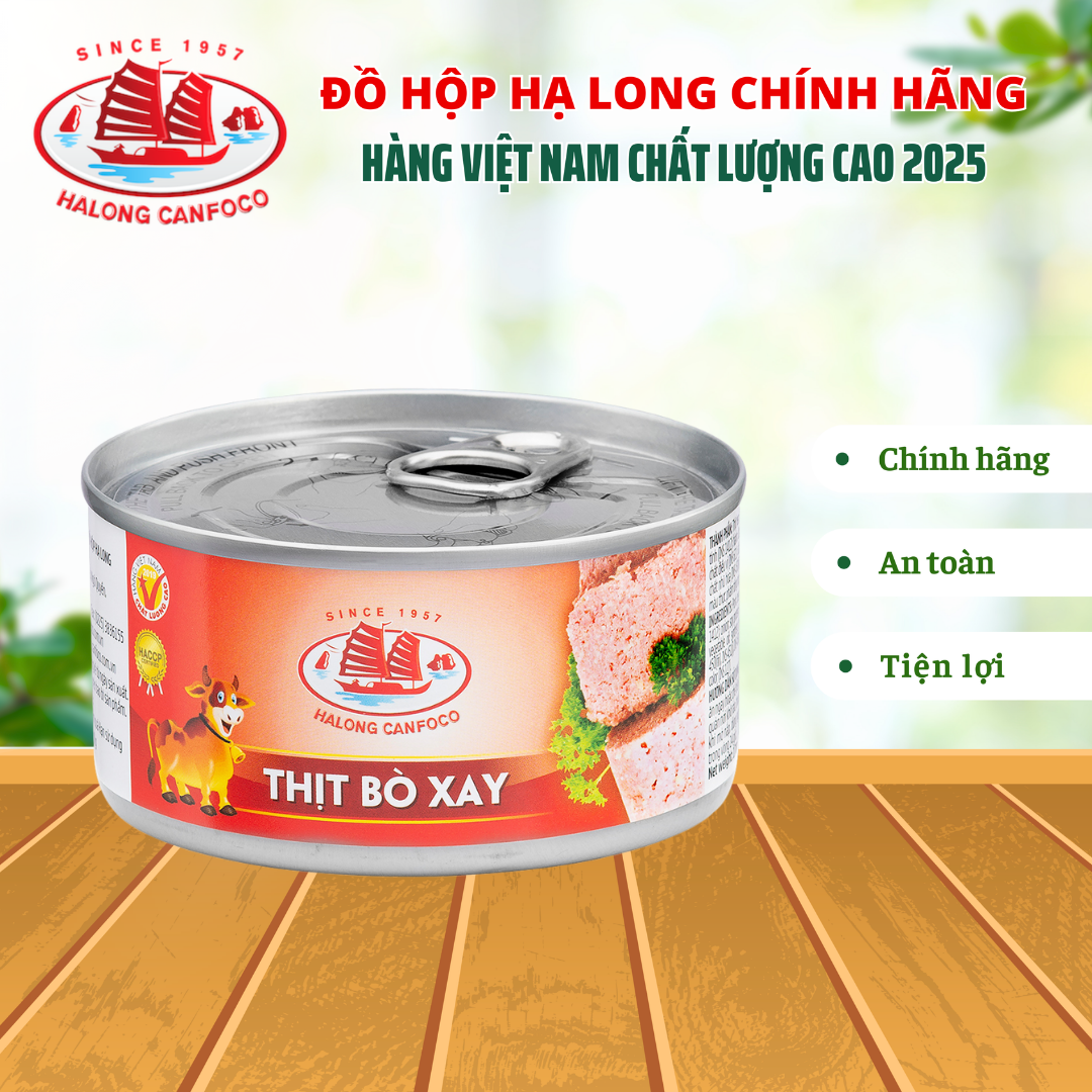 Thịt bò xay 170g - Đồ Hộp Hạ Long