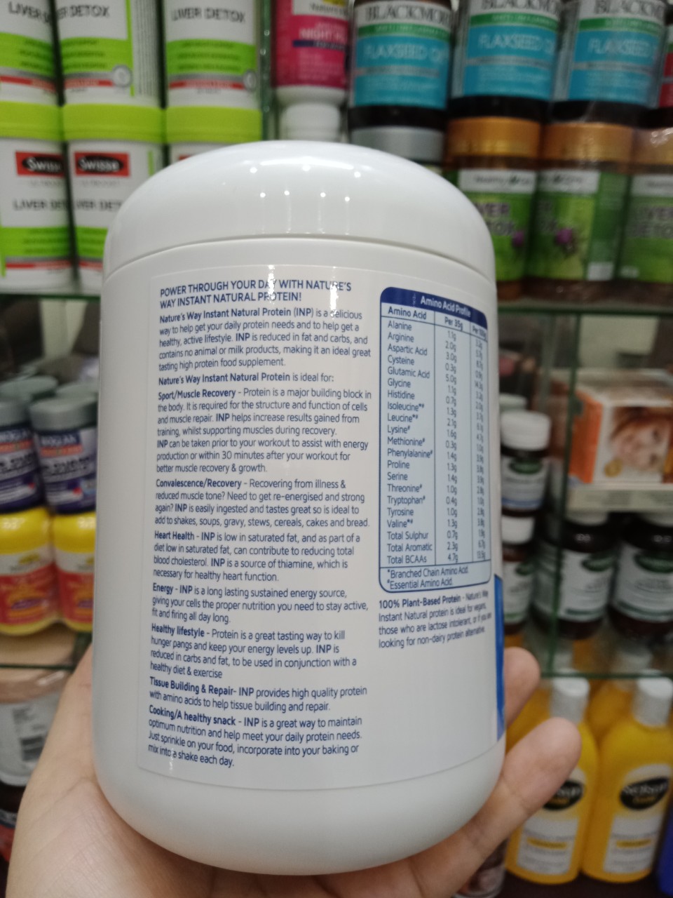 Bột Nature's way Protein 375g Hương Vani