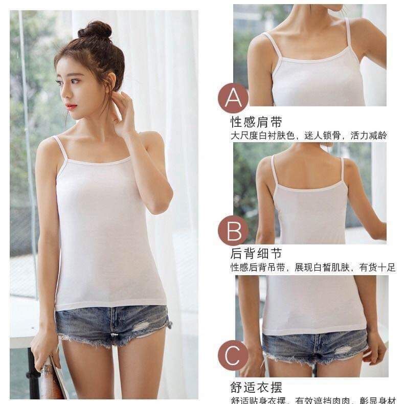 áo 2 dây cotton, áo cotton, áo 2 dây