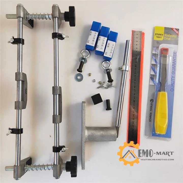 [FreeshipMAX] Bộ dụng cụ phay lỗ khóa cửa V1