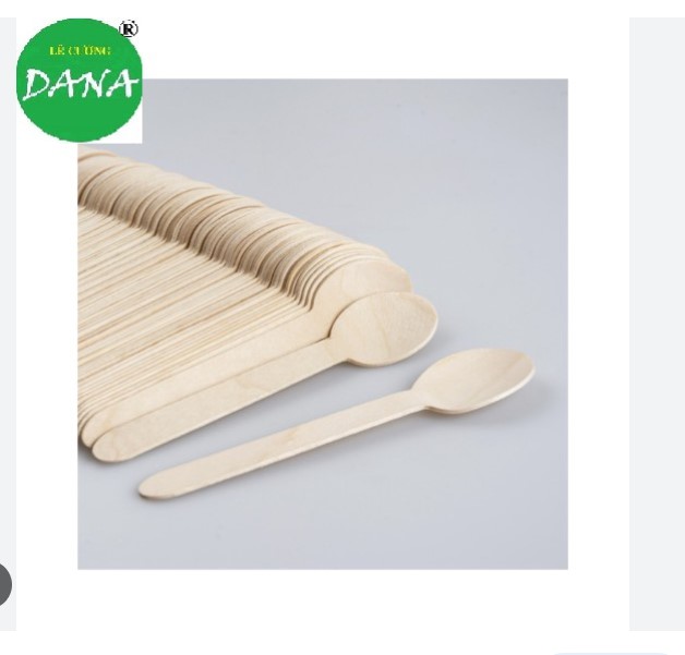Muỗng, nĩa gỗ ăn bánh 10 cái