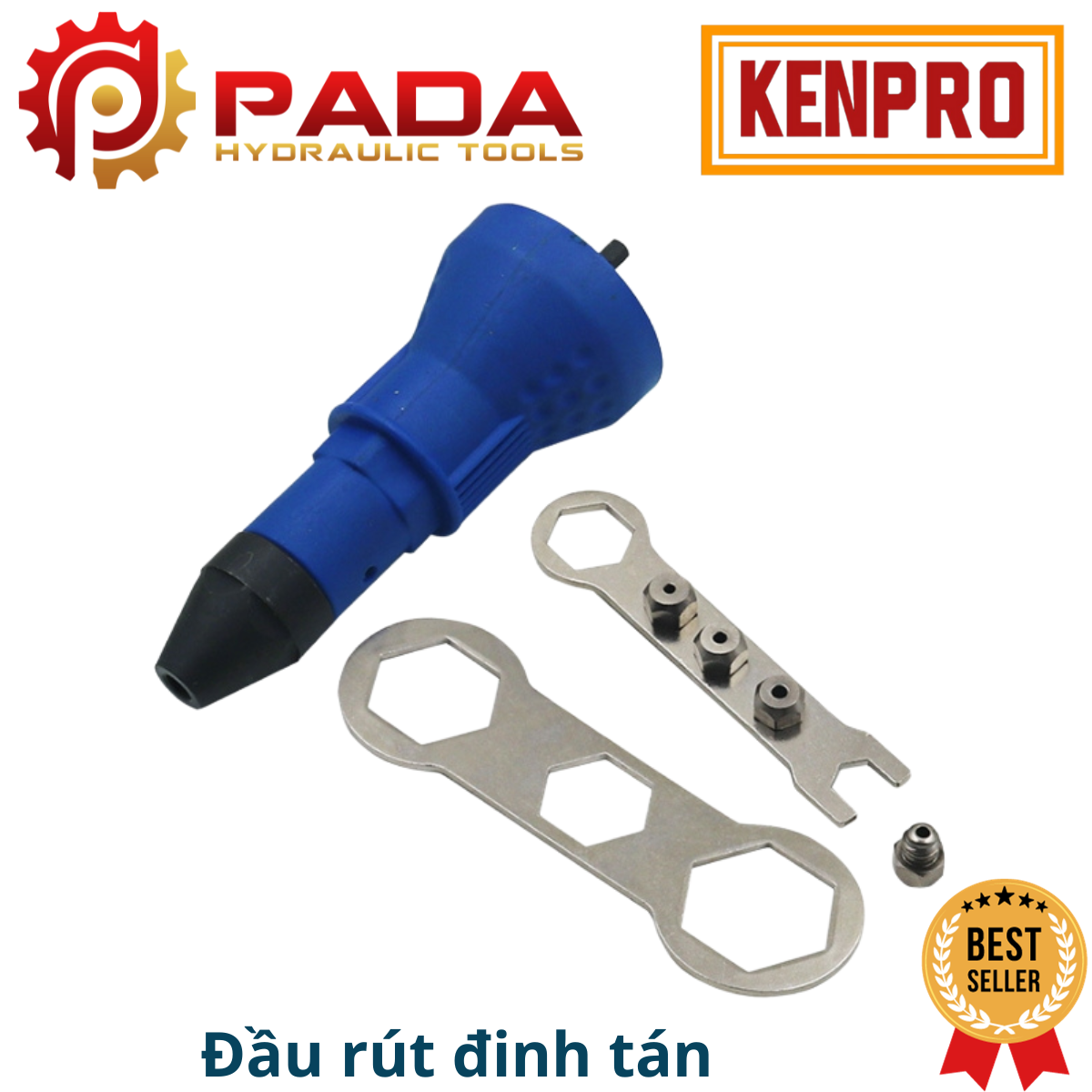 Đầu rút đinh tán, đinh rive gắn máy khoan tiện dụng