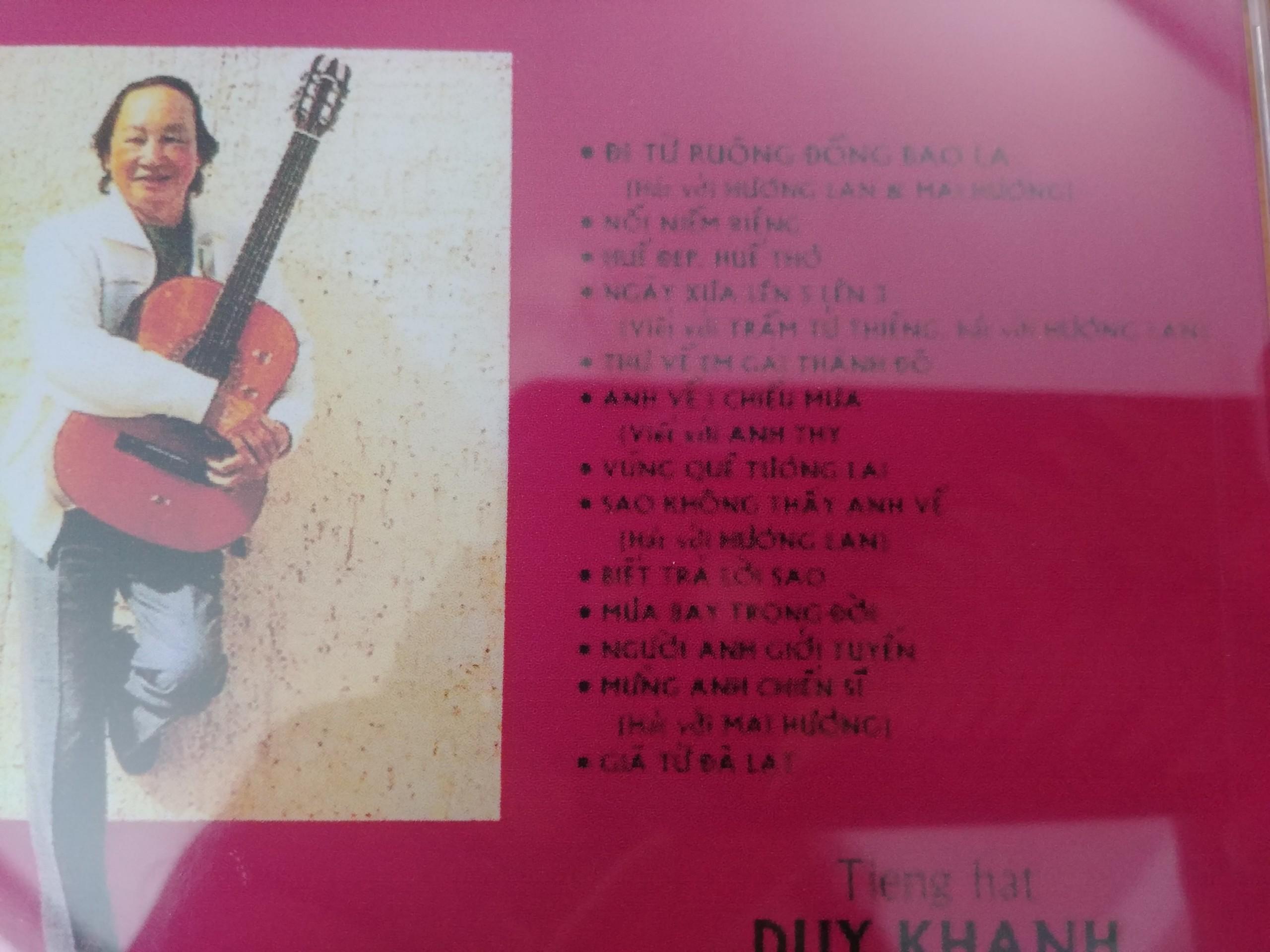 [HCM]CD Tác Phẩm và Tiếng Hát - Duy Khánh