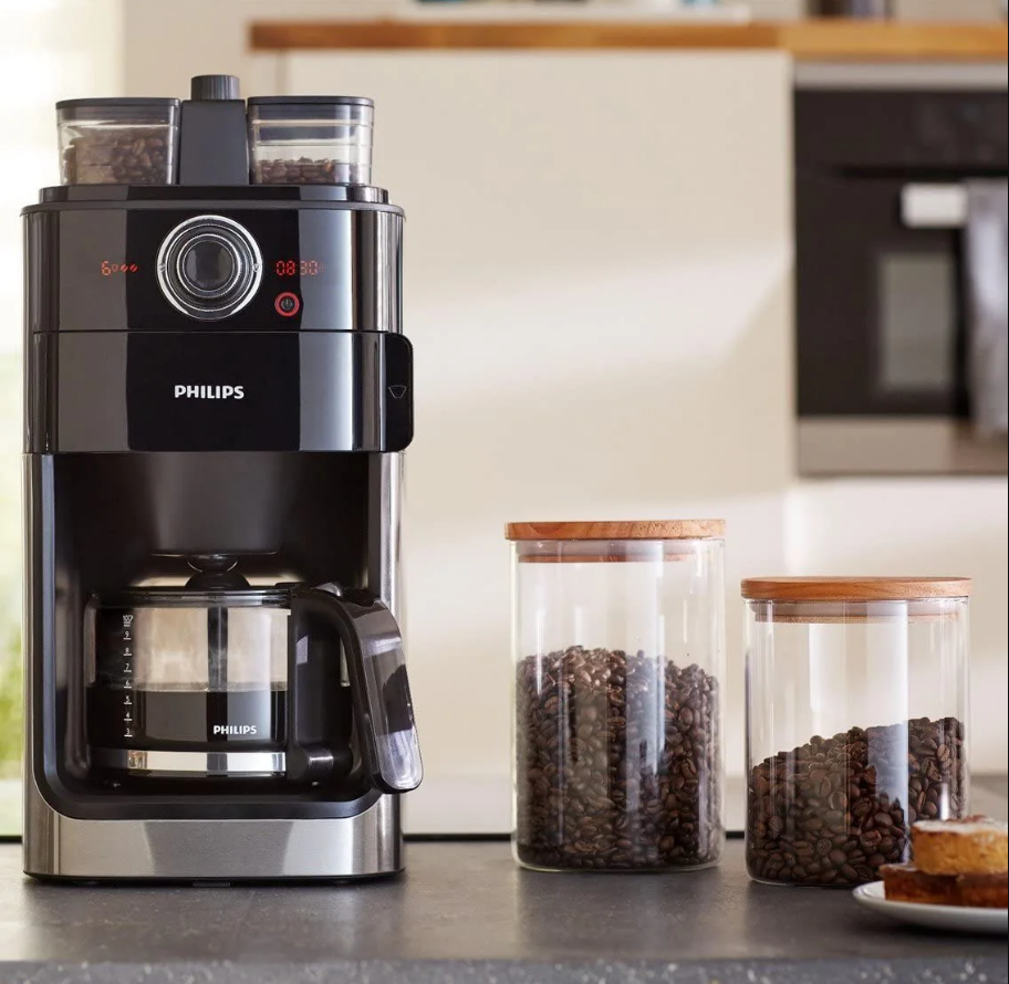 Máy Pha Cà Phê Tự Động Philips, Philips Coffee Maker, Máy Pha Café Tại Nhà, Máy Pha Espresso, Công Suất 1500W, Nhập Đức, Bảo Hành 12 Tháng