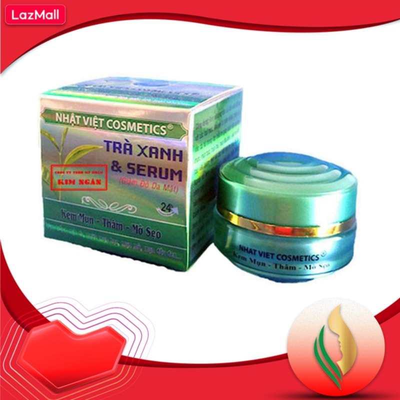 Kem Trà Xanh Mụn, Xóa Thâm, Mờ Sẹo (13g)