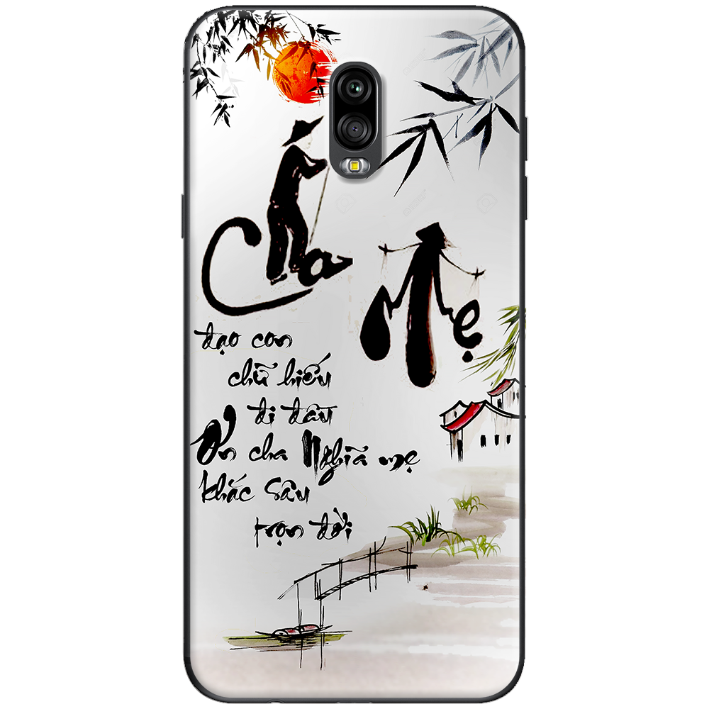 Silicone case for Samsung J7 Plus - Thư pháp cha mẹ