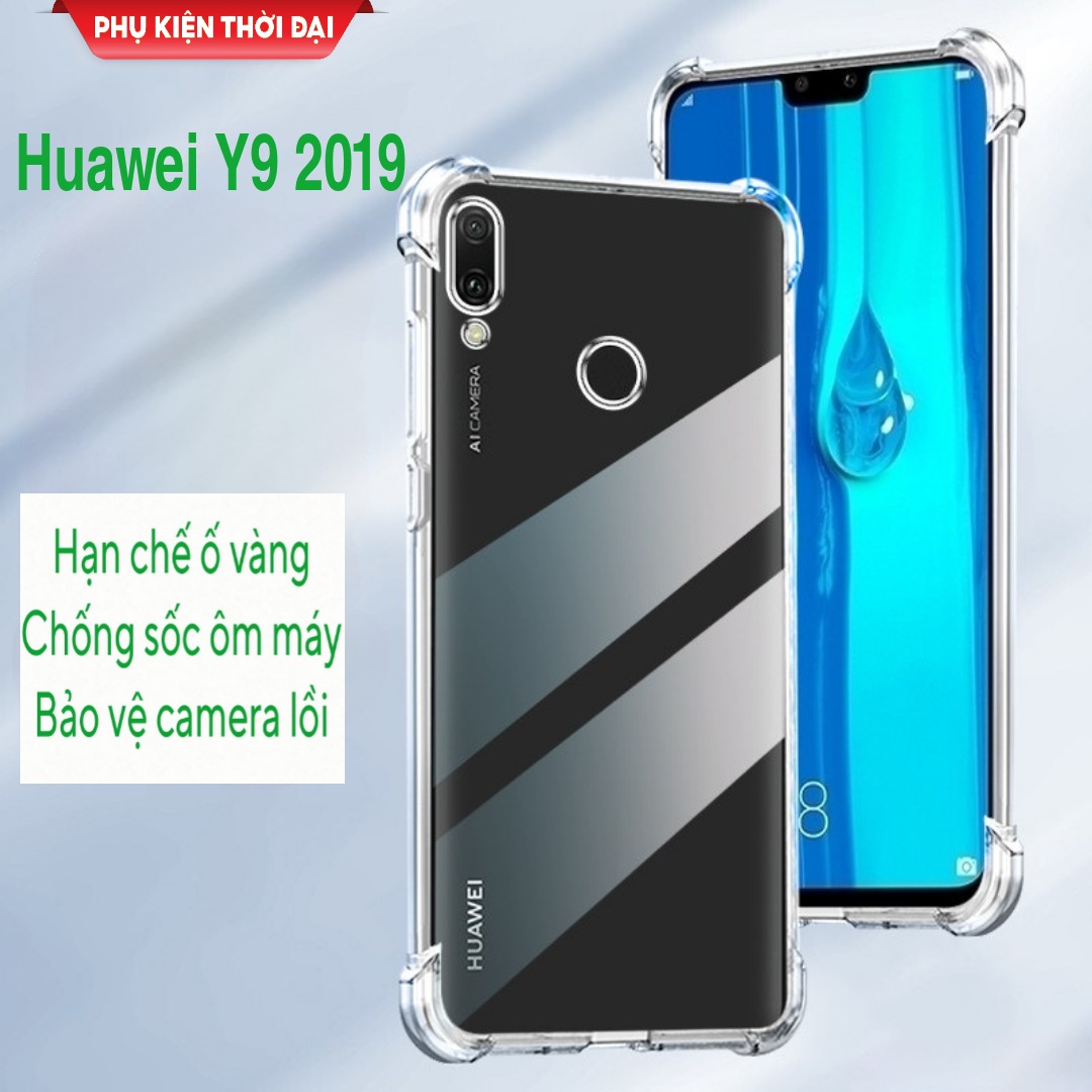 Ốp lưng dẻo TPU mỏng cho Huawei Y9 2019 bảo vệ camera