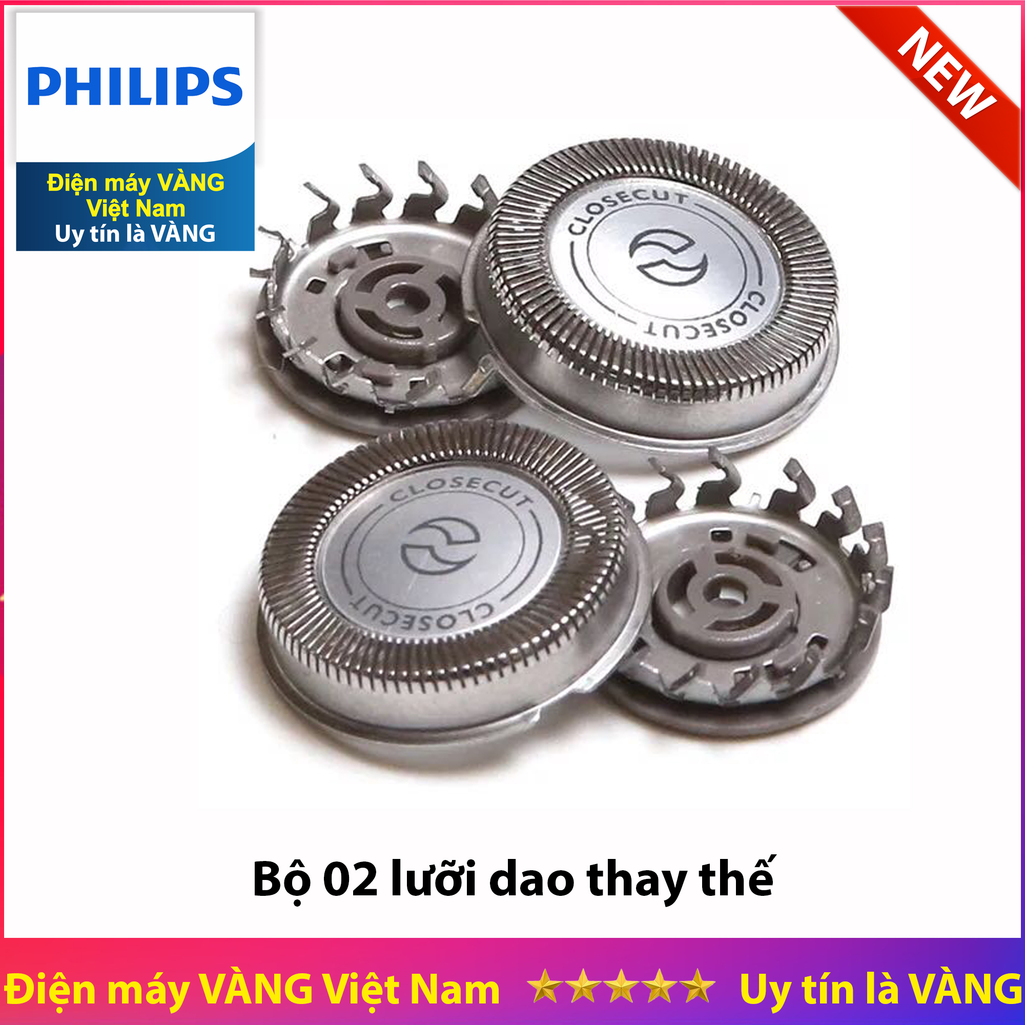 Lưỡi dao thay thế cho máy cạo râu Philips (Bộ 2 lưỡi)