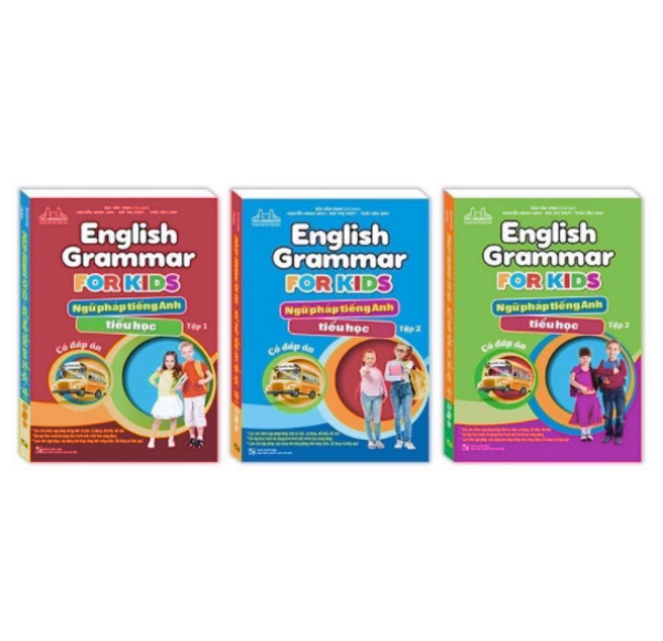 Combo 3 cuốn English Grammar For Kids - Ngữ Pháp Tiếng Anh Tiểu Học (có đáp án)( 3 tập )